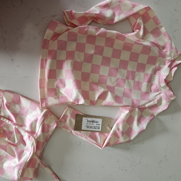 Albion Fit Toddler Pink Check Swim - Picture 4 of 4